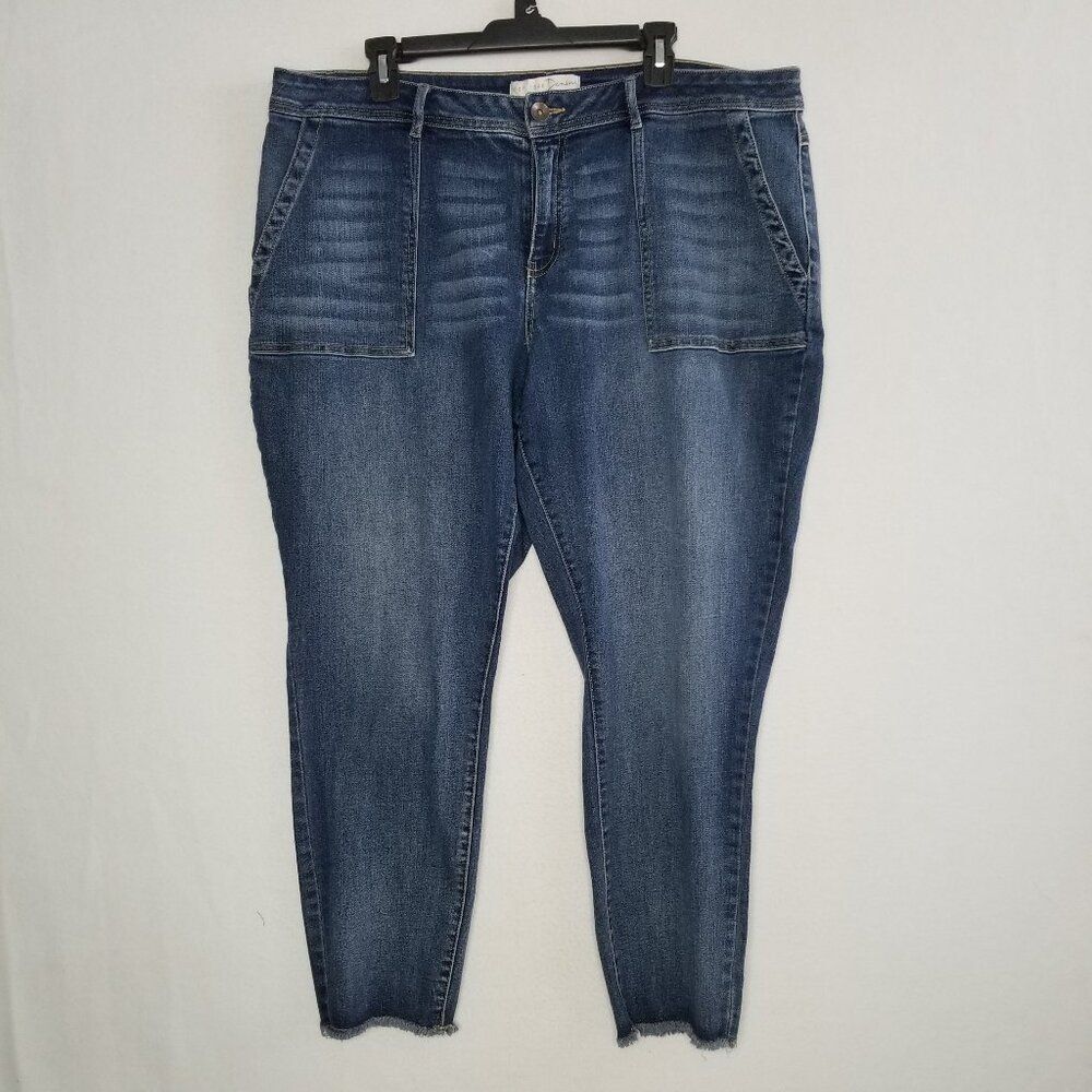 Est. 1946 Denim Stretch Classic Raw Hem Jeans Women's 20W